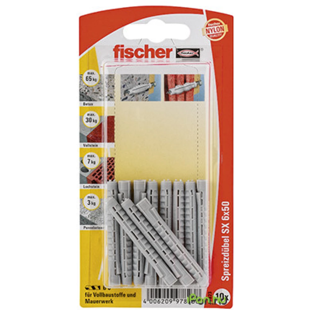 FISCHER 97823 SX 6x50 K DE dübel (10 db)