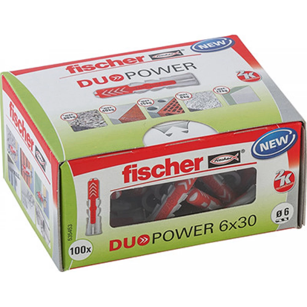 FISCHER DUOPOWER 6x30 LD Dübel (100 db-os)