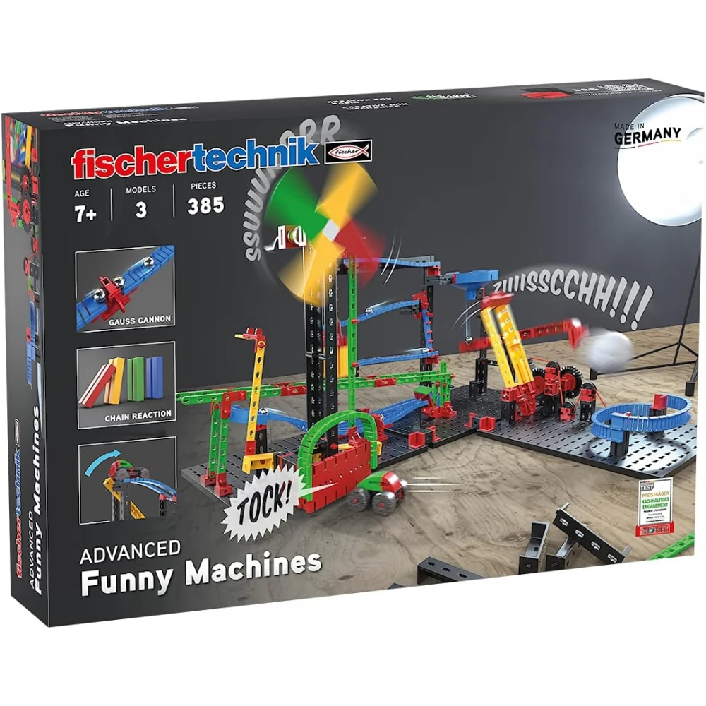 FISCHERTECHNIK ADVANCED Funny Machines mókás szerkezetek építőkészlet
