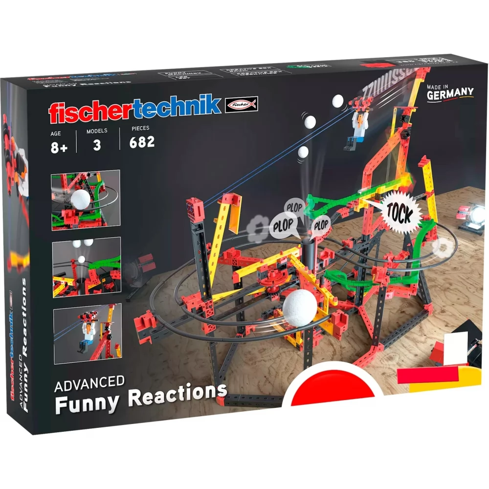 FISCHERTECHNIK ADVANCED Funny Reactions mókás szerkezetek építőkészlet