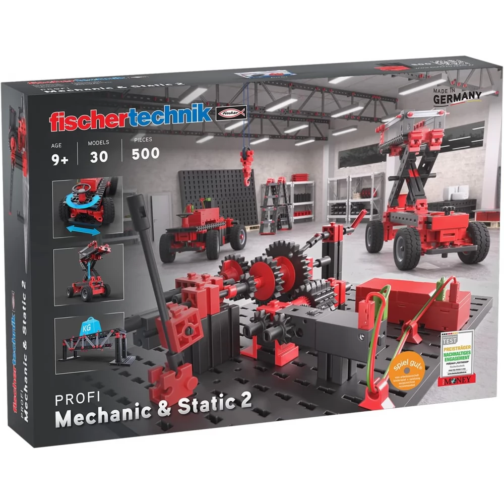 FISCHERTECHNIK PROFI Mechanic and Static 2 jármű és eszközök építőkészlet