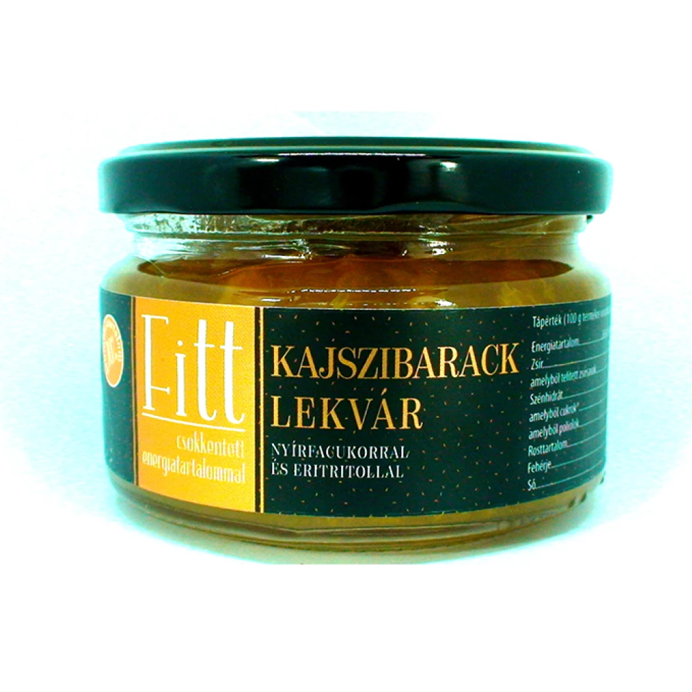 FITT kajszibarack lekvár nyírfacukorral és eritrittel 210 g