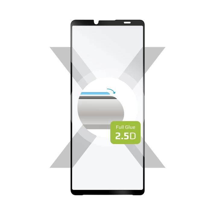 FIXED 2.5D Full Cover Tempered Glass screen protector Sony Xperia 10 VI fekete