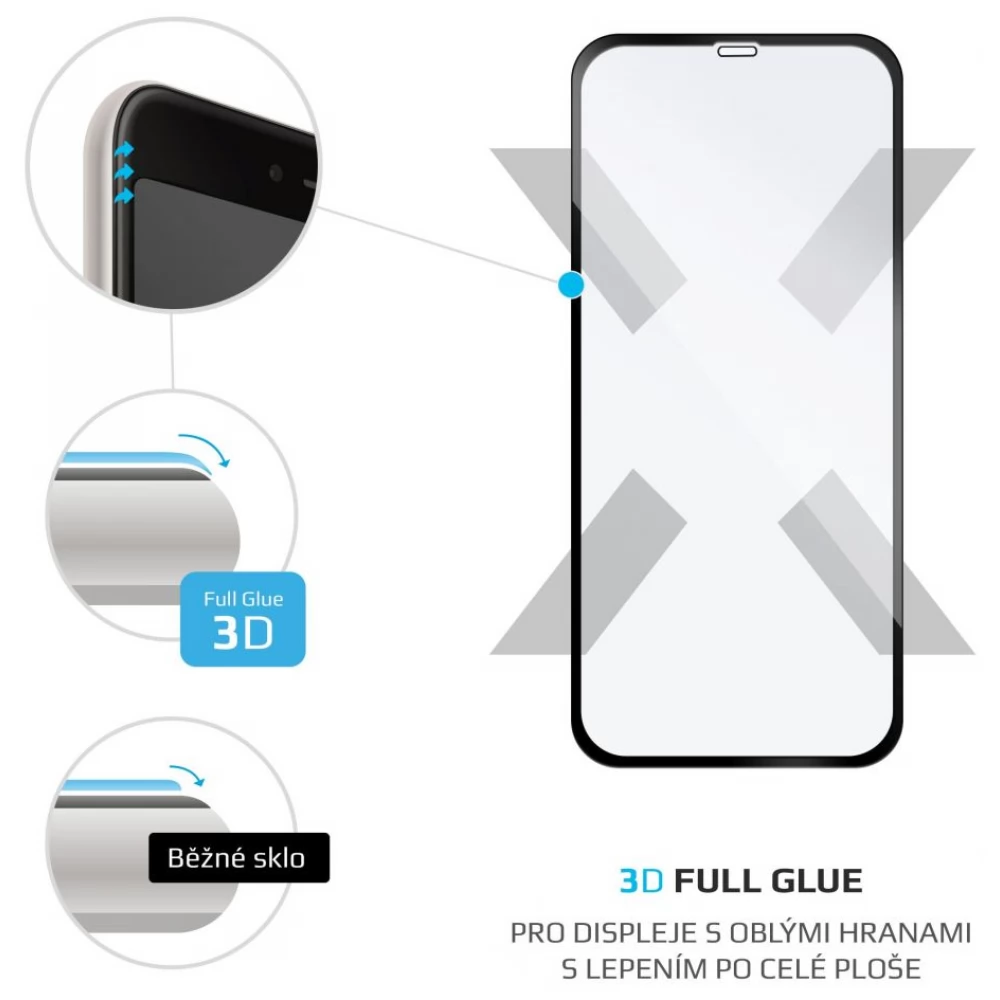 FIXED 3D Full Cover screen protector iPhone XS Max/11 Pro Max fekete