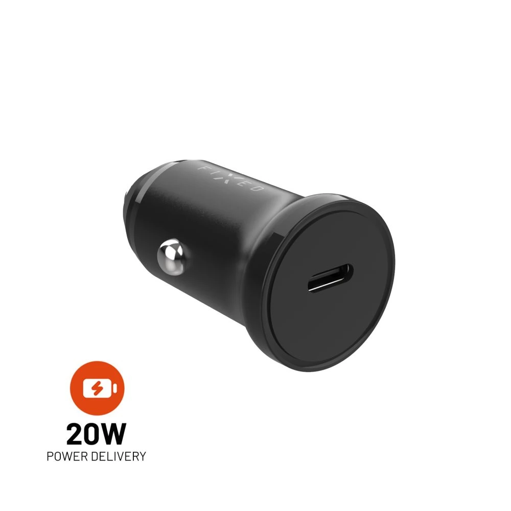 FIXED Autós töltő 1xUSB-C 20W fekete