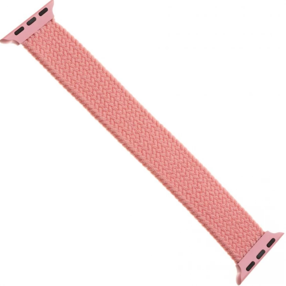 FIXED Elastic Nylon Strap for Apple Watch 38/40mm S méret rózsaszín