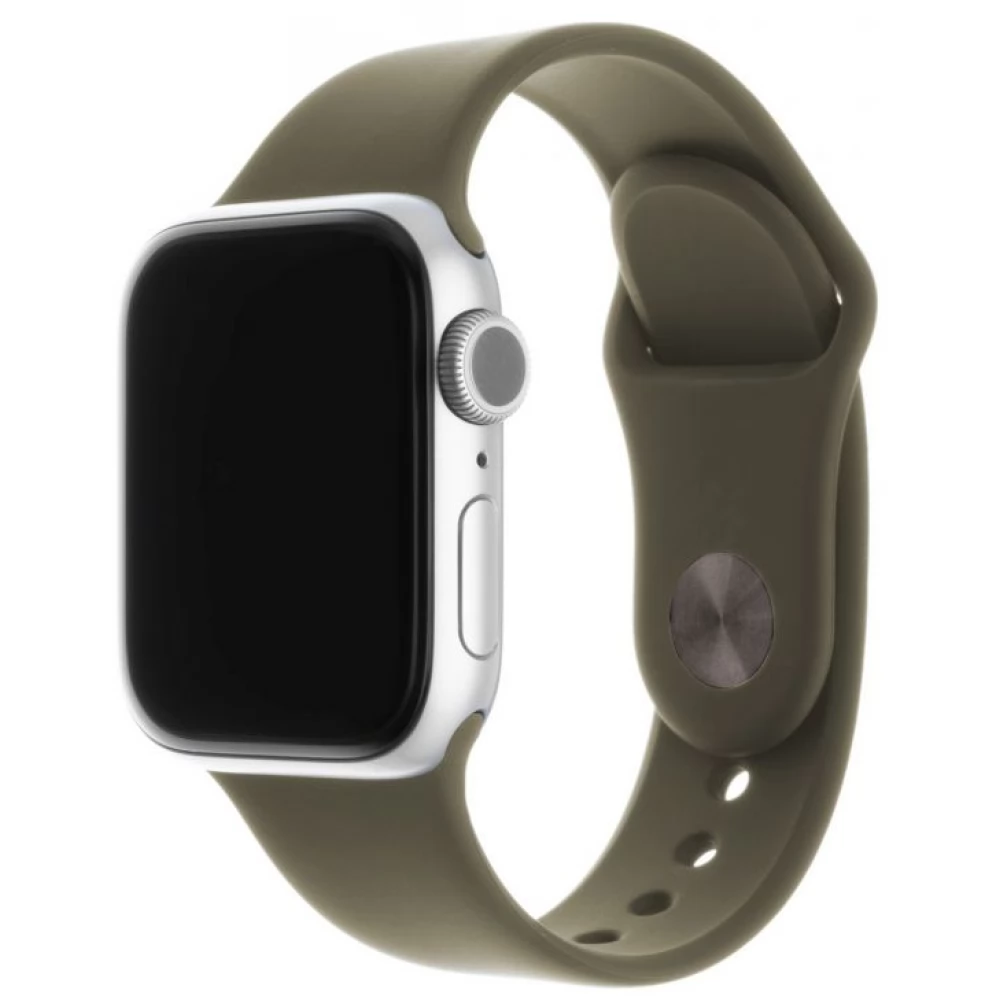 FIXED Elastic Silicone Strap for Apple Watch 38/40/41mm olívazöld
