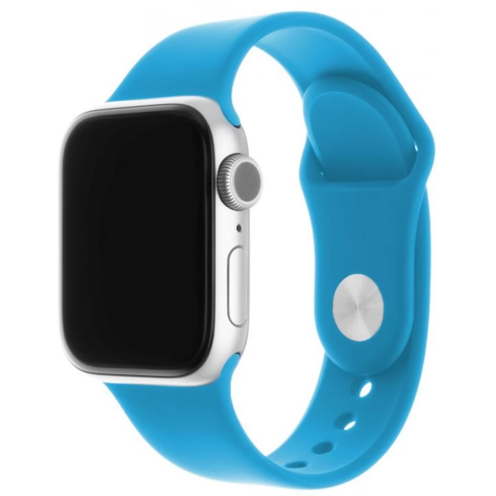 FIXED Elastic Silicone Strap for Apple Watch 42/44/45 mm mélykék