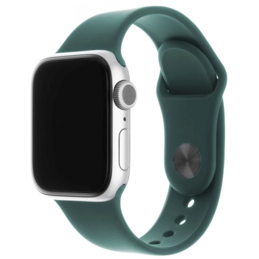 FIXED Elastic Silicone Strap for Apple Watch 42/44/45 mm zöldeskék