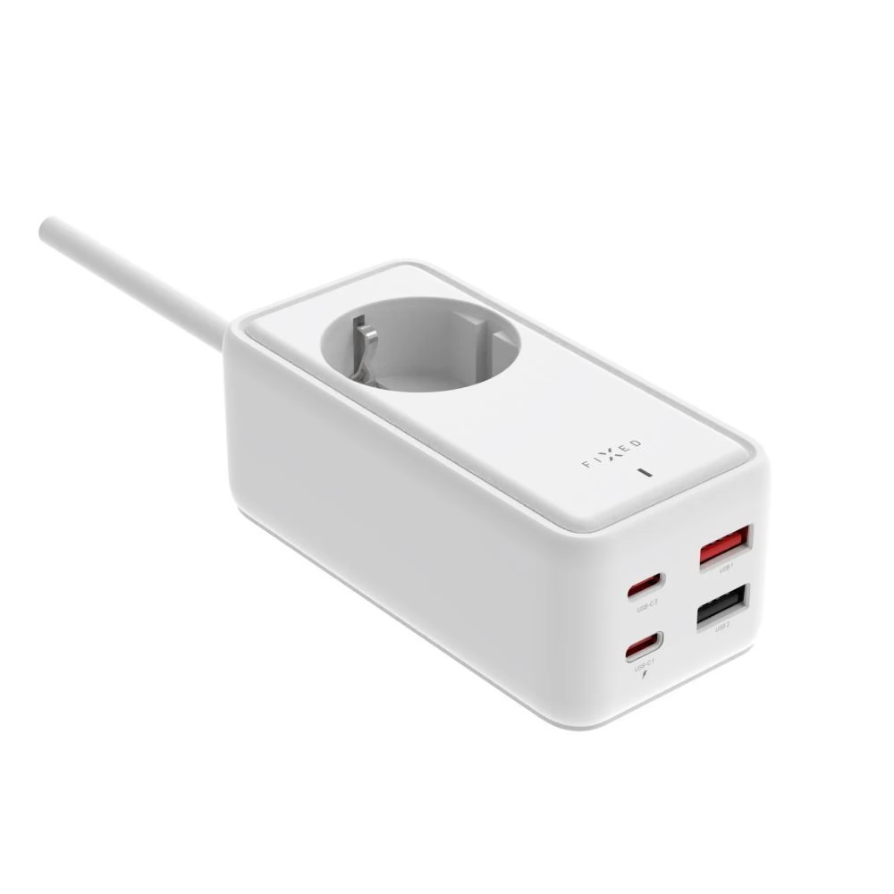 FIXED FIXCS65-3-WH Hosszabbító 2x USB-A 2x USB-C 3m fehér