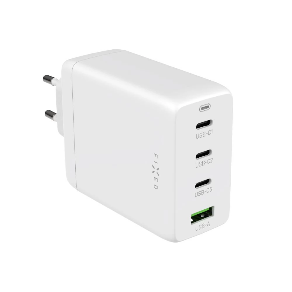 FIXED GaN 3xUSB-C/USB Travel Charger 100W fehér