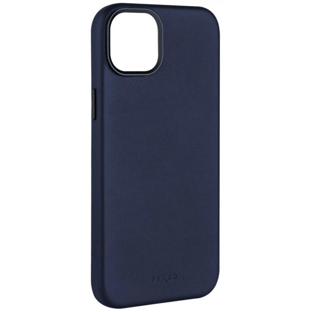 FIXED MagLeather MagSafe hátlaptok iPhone 15 kék
