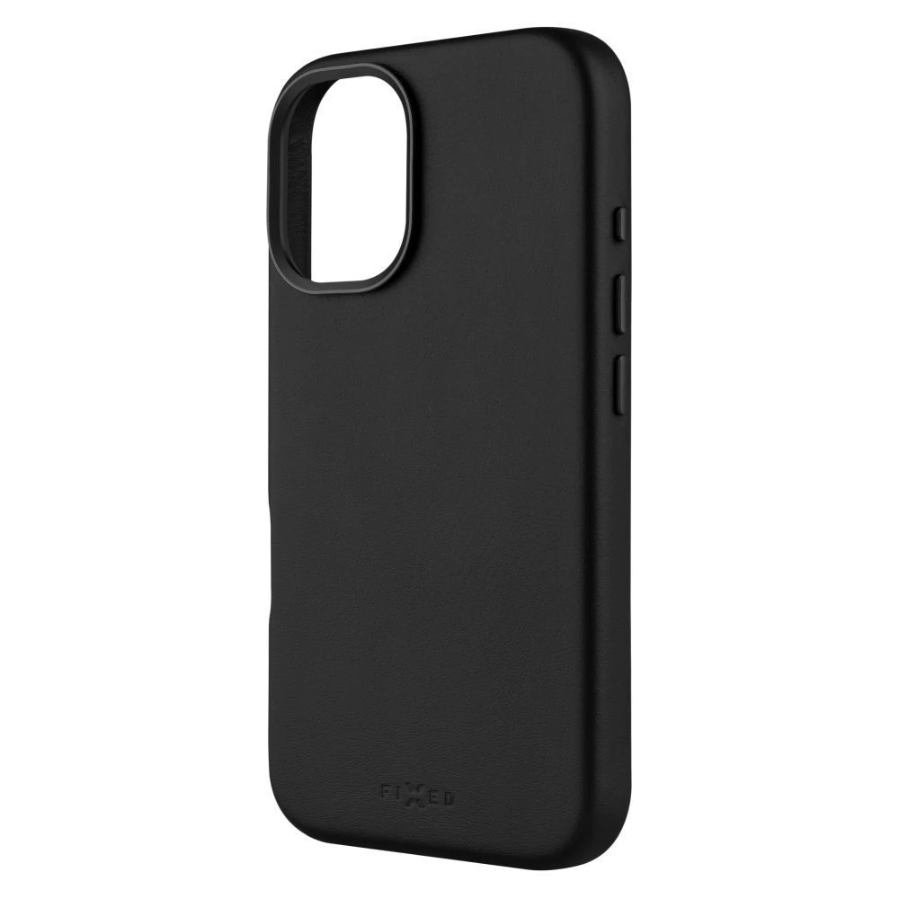 FIXED MagLeather MagSafe hátlaptok iPhone 16 fekete