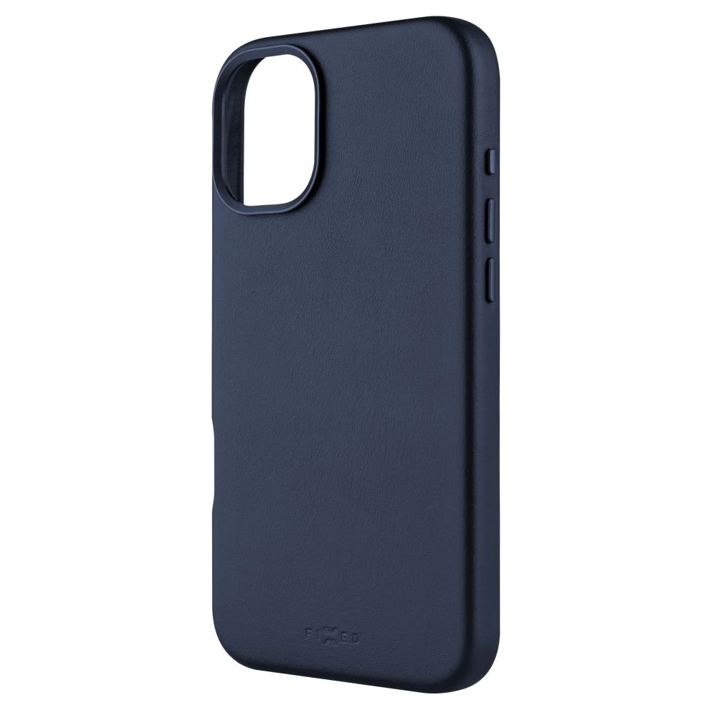 FIXED MagLeather MagSafe hátlaptok iPhone 16 Plus kék
