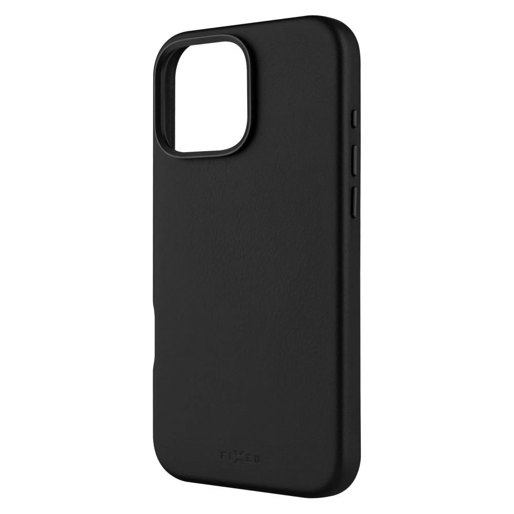 FIXED MagLeather MagSafe hátlaptok iPhone 16 Pro Max fekete