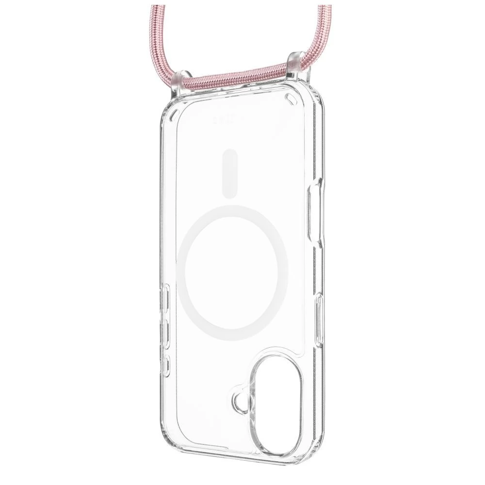 FIXED MagPure nyakba akasztható telefontok iPhone 16 Plus rózsaszín