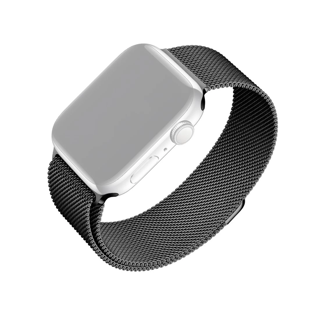 FIXED Mesh Strap for Apple Watch 38/40/41mm fekete