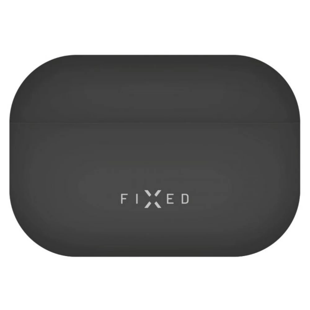 FIXED Silky ultra vékony szilikon tok Apple AirPods Pro 2 készülékhez fekete