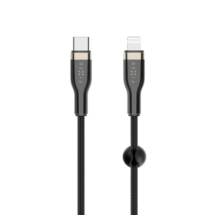 FIXED USB 2.0 Type C Lightning Átalakító Fekete 2m FIXDB-CL2-BK