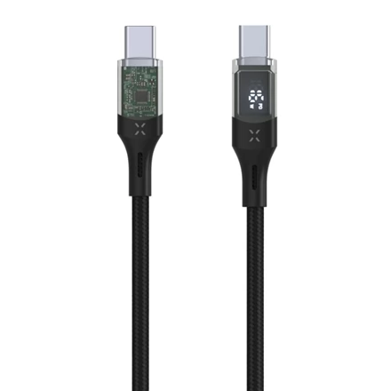 FIXED USB 2.0 Type C Összekötő Fekete 1.2m FIXDD-CC12-BK