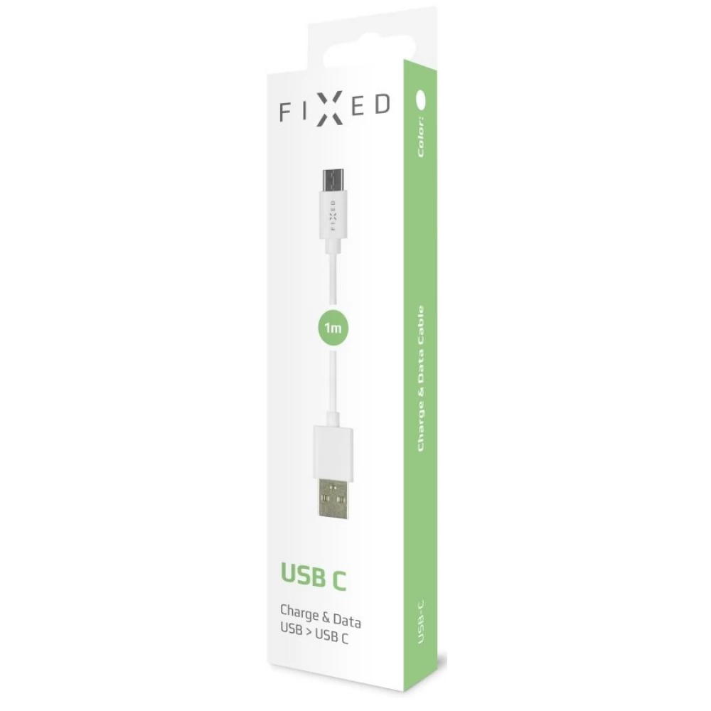 FIXED USB 2.0 Type C Átalakító Fehér 1m FIXD-UC-WH