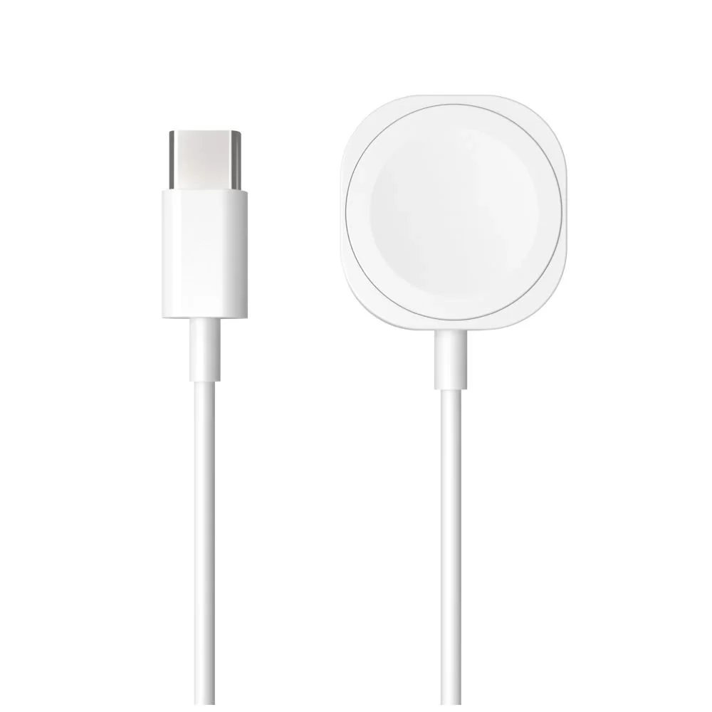 FIXED USB-C töltőkábel Apple Watch-hoz fehér