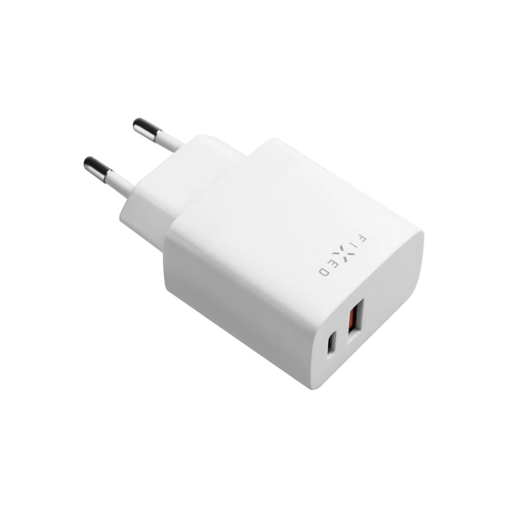FIXED USB-C/USB Travel Charger 20W fehér