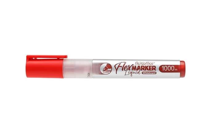 FLEXOFFICE WB016 Táblamarker 2.5 mm kúpos piros