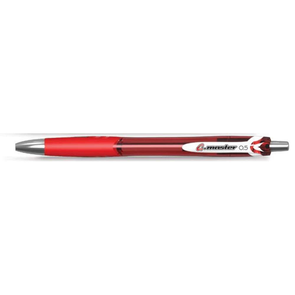 FLEXOFFICE Zseléstoll 0.25 mm nyomógombos G.master piros