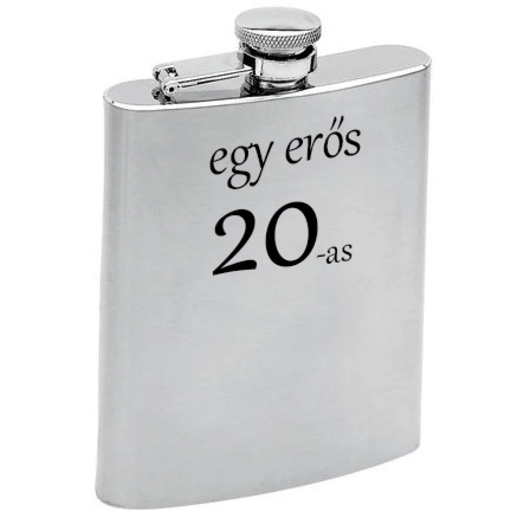 Fém laposüveg 20. Születésnapra