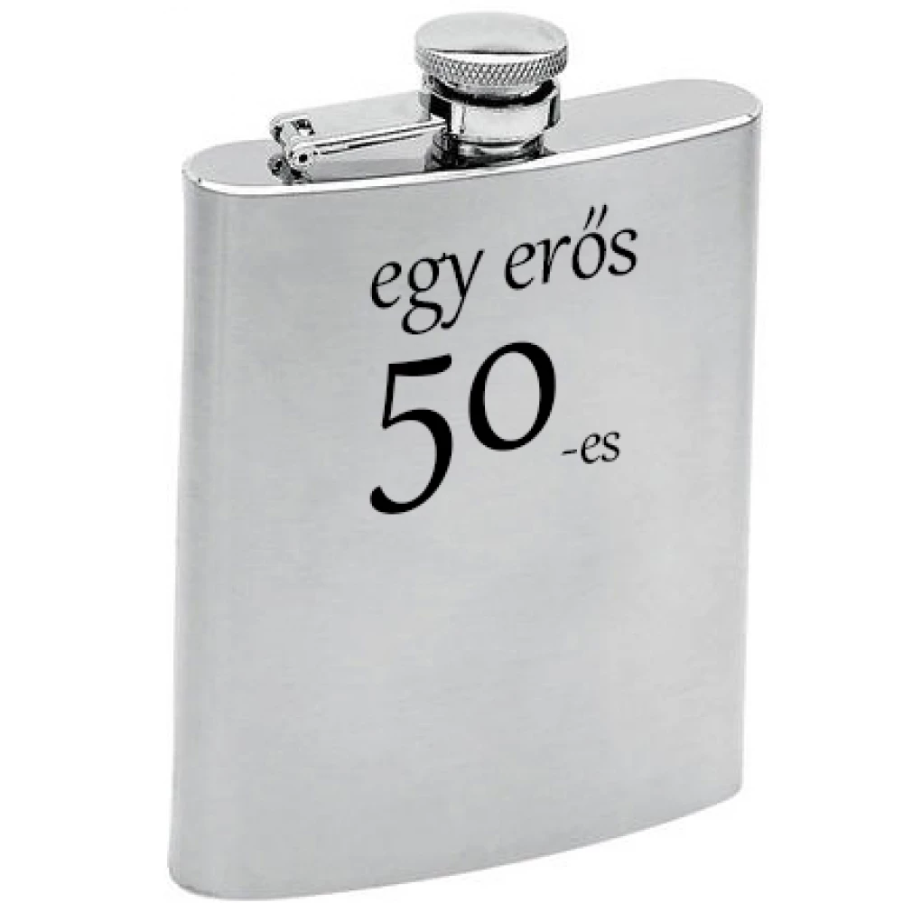 Fém laposüveg 50. Születésnapra