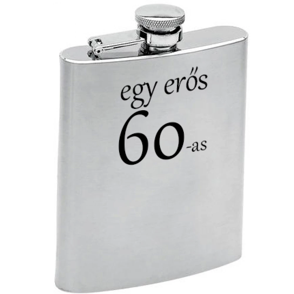 Fém laposüveg 60. Születésnapra