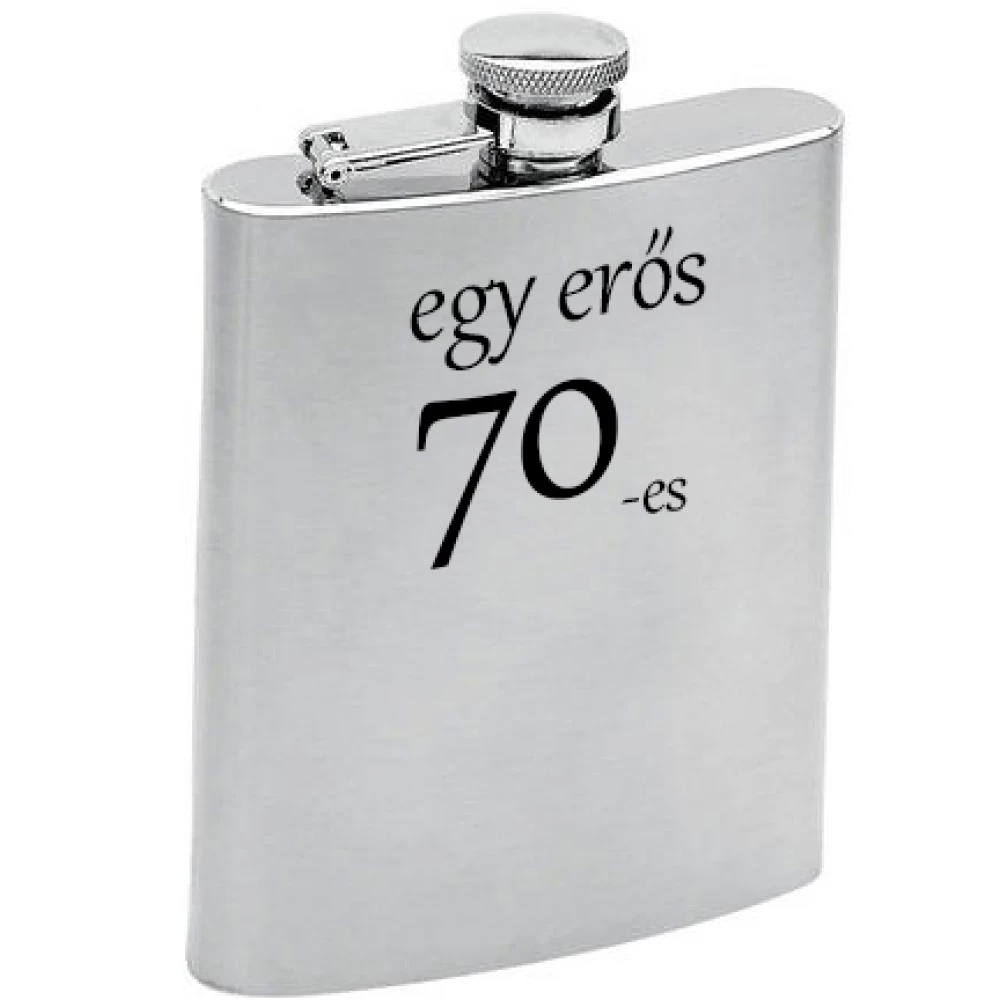 Fém laposüveg 70. Születésnapra