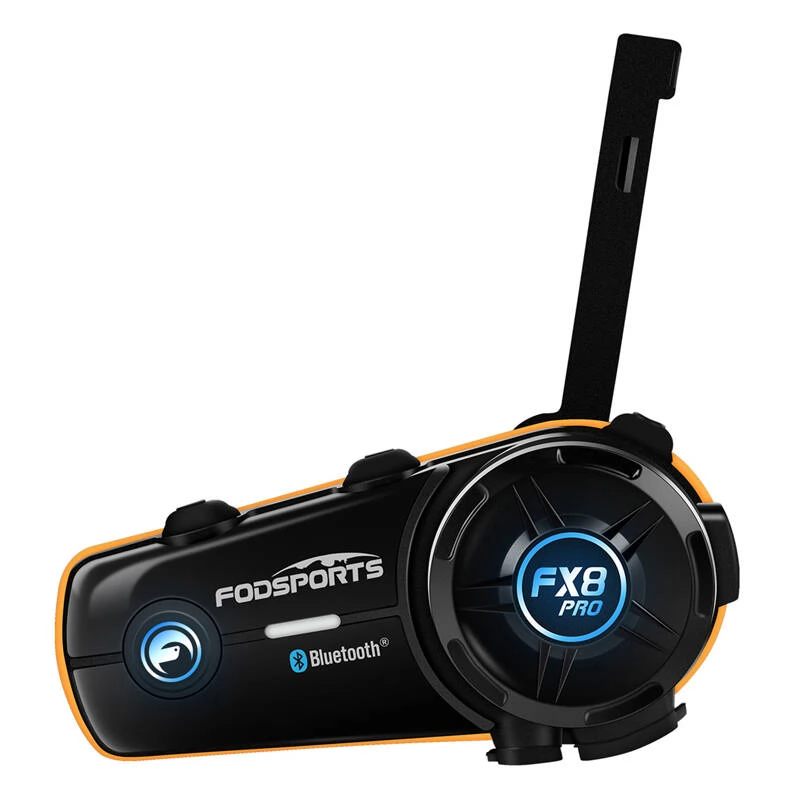 FODSPORTS FX8 Pro motorkerékpár intercom fekete