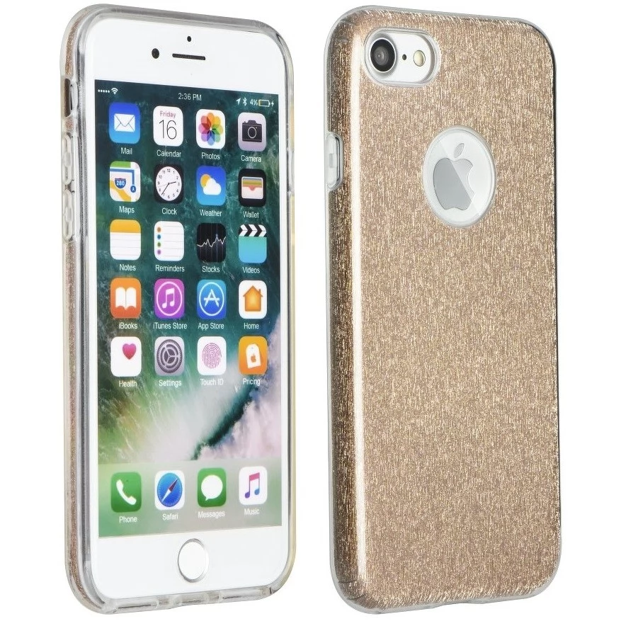 FORCELL Shining csillogó hátlap tok Apple iPhone 15 Pro Max arany