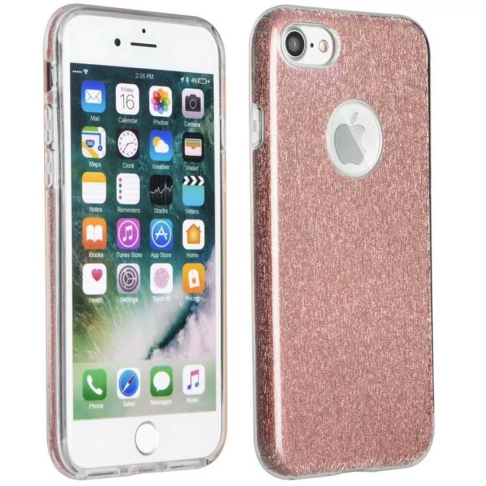 FORCELL Shining csillogó hátlap tok Apple iPhone 15 Pro vörösarany