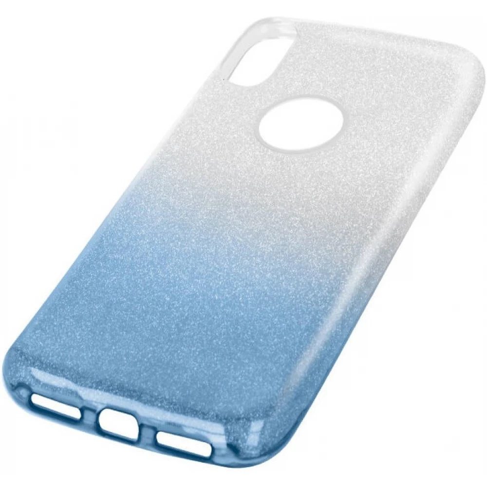 FORCELL Shining csillogó hátlap tok Samsung Galaxy S20 Ultra 5G ezüst-kék