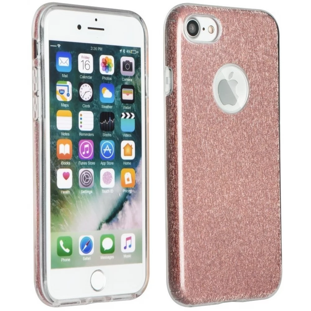 FORCELL Shining csillogó hátlap tok Xiaomi Redmi 13C 4G / Redmi 13C 5G / Poco C65 vörösarany