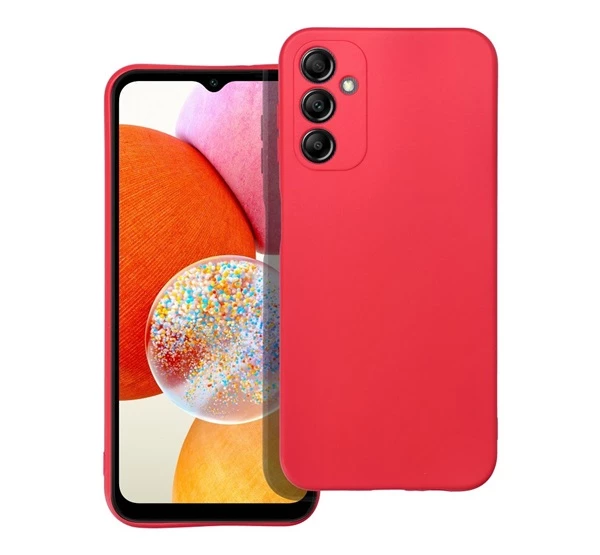 FORCELL Soft Samsung Galaxy A14 5G / A14 4G szilikon tok piros