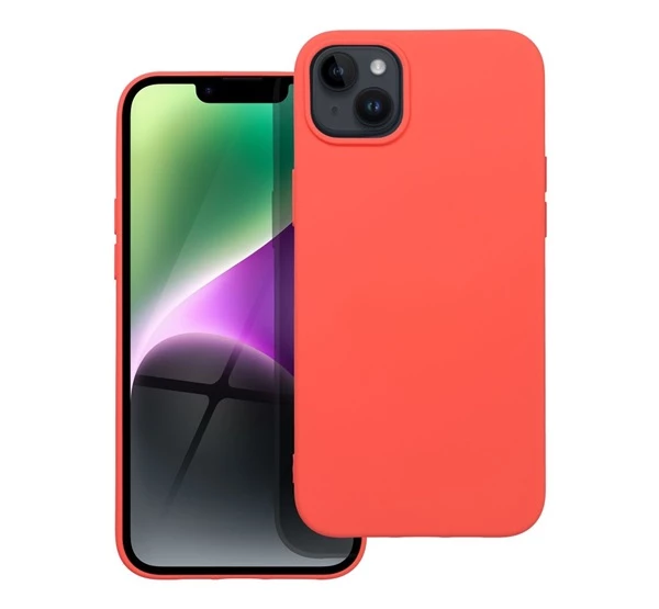FORCELL Szilikon LITE hátlap tok Apple iPhone 14 Plus rózsaszín