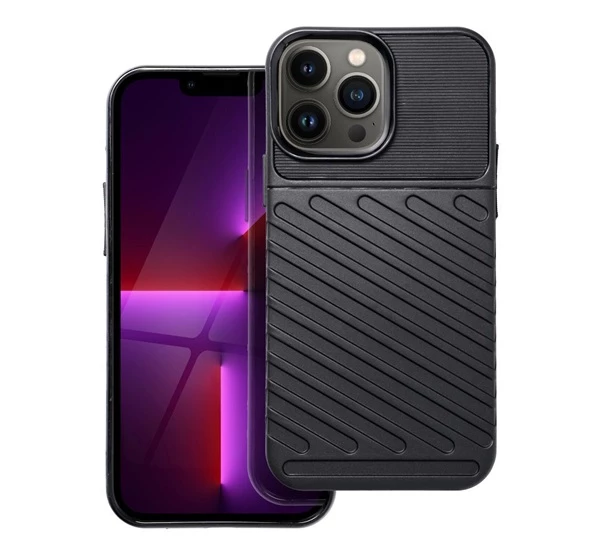 FORCELL Thunder hátlap tok Apple iPhone 13 Pro Max fekete