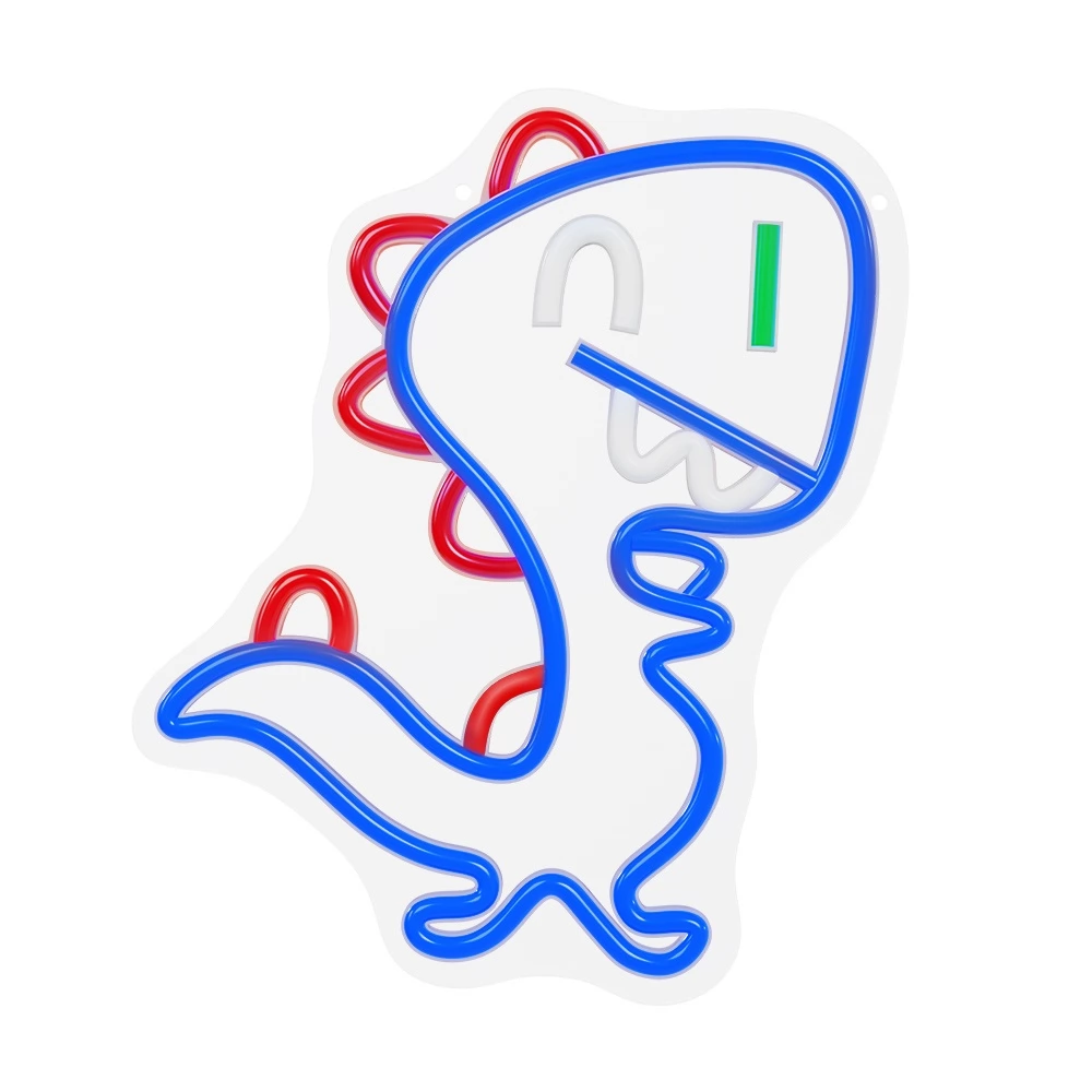 FOREVER LIGHT Neon LED dekorációs lámpa JURASSIC BABY DINO kék