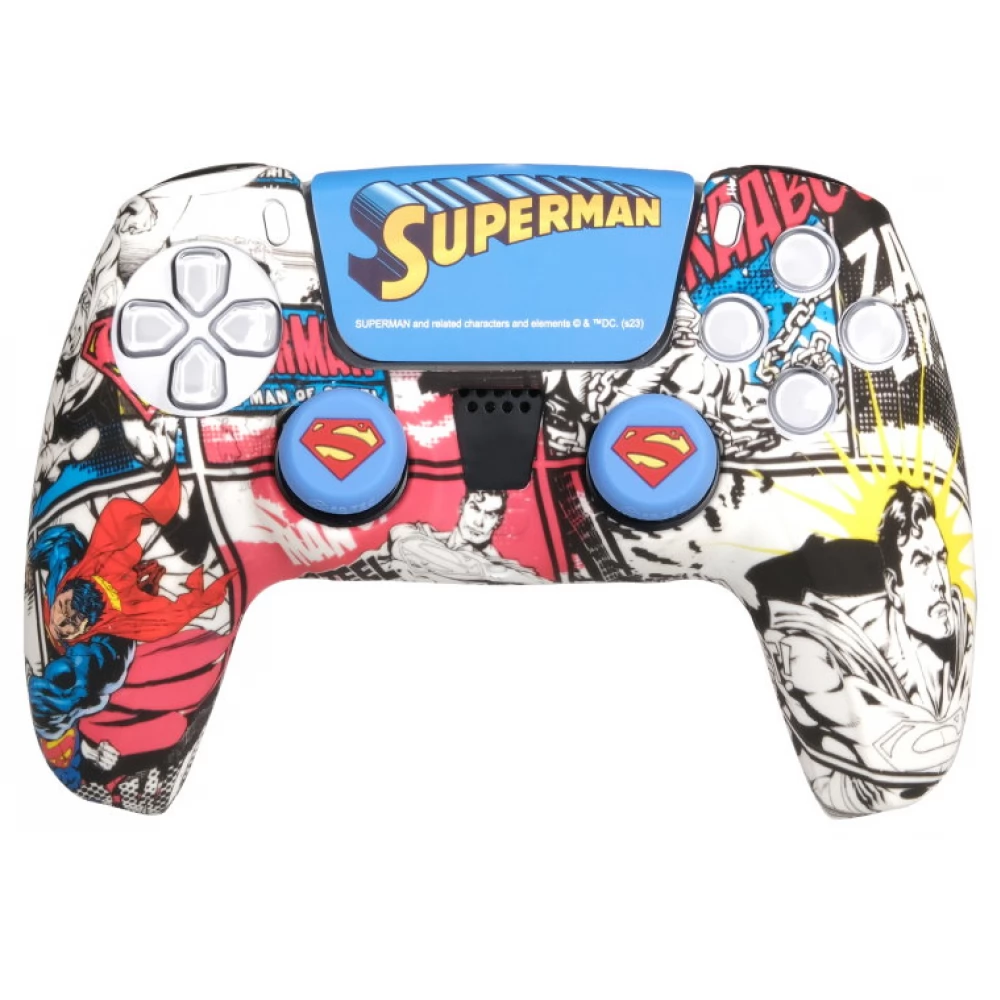 FR-TEC SUPERMAN controller szilikon tok + hüvelykujj csúszásgátló PS5