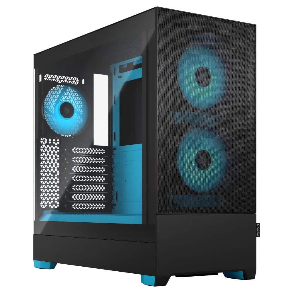FRACTAL DESIGN Pop Air RGB Cyan Core ablakos