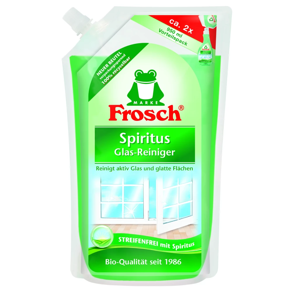 FROSCH Ablaktisztító spirituszos utántöltő 950 ml