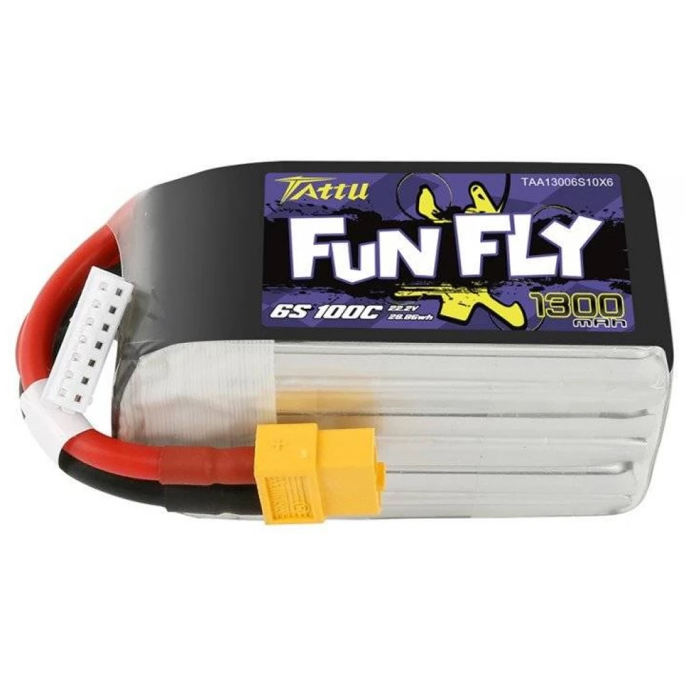 Funfly 1300mAh 22.2V 100C 6S1P XT60