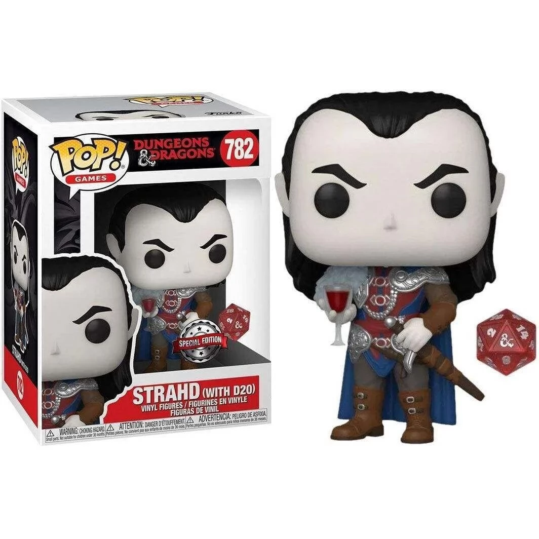 FUNKO Pop Games Dungeons & Dragons Strahd figura és D20 dobókocka