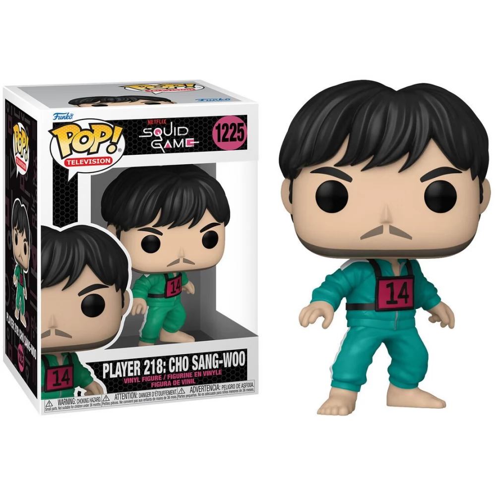 FUNKO Pop Squid Game Player 218 Cho Sang-Woo figura