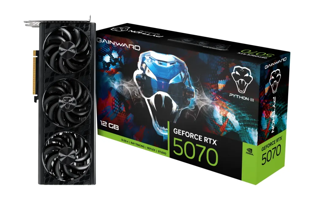 GAINWARD 5110-BLISS Python III GeForce RTX 5070 12GB GDDR7 DLSS4