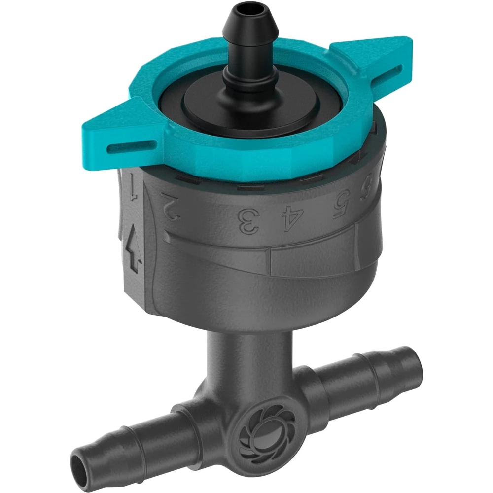 GARDENA 13314-20 Micro Drip System Állítható inline csepegtetőfej 5 db / csomag (2023 modell)